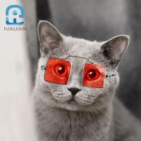 ZZOOI 2020 New Cool Cat Sunglasses Pet Eye Protection Vintage Square Sunglasses For Small Dog Cat Accessories