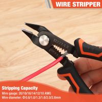 【LZ】✌﹍☎  Valuemax Universal Diagonal Alicates Cortadores De Fio Elétricos Stripper Fio 2-em-1 Corte Side Snips Alicates Flush