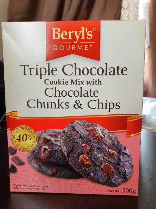 FAST SHIP BERYL'S Beryls Gourmet Triple Chocolate Cookie Mix With ...