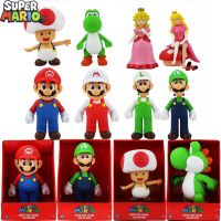 ❡♣◇ 23cm Super Marios Action Figure Yoshi Luigi Toad Bowser Anime Peripherals Collection Model Doll Ornament Children Toys Gifts
