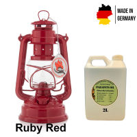 ตะเกียงรั้ว Feuerhand baby special 276 สี Ruby Red พร้อมน้ำมันพาราฟิน 2 ลิตร