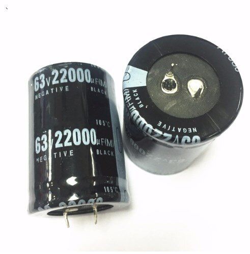 2pcs 63V22000uf 35x50mm Electrolytic Capacitor Radial  22000uf  63V