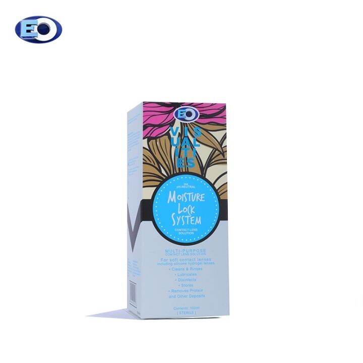 EO Visualities Moisture Lock System MultiPurpose Contact Lens Solution 100ml Mini / Travel