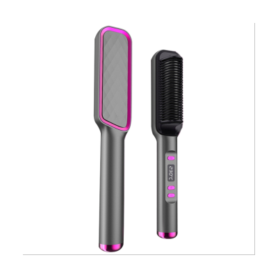 Comb Straight Hair Straightener Comb Negative Anti-Scalding Curling Iron Heated Comb Straightener UK Plug A