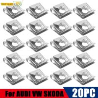 20X ภายใต้ฝาครอบเครื่องยนต์ Spire คลิปความเร็วถั่ว Undertray Underbody เกียร์สาดโล่แก้ไขยึดสกรู