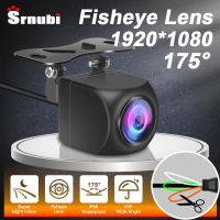 ❃♞✱ Srnubi 175° AHD 1080P Vehicle Rear View Camera Car Reverse Black Fisheye Lens Night Vision Waterproof Universal CVBS Parking Cam