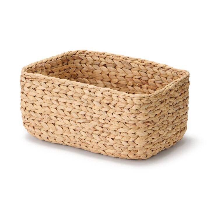 MUJI Water Hyacinth Basket With Lid Rectangle L Half Lazada