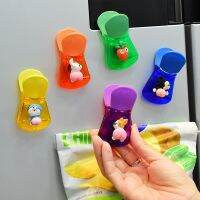 Magnetic Refrigerator Stick Food Seal Freshkeeping Clip Household Kitchen Creative Food Preservation Tabletop Decoration Hairpin