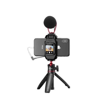 Ulanzi ST-09 Smartphone Mount with Cold shoe for A Watch Series 5 Vlog Tripod Mount for LED Light Microphone