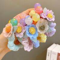 [ร้อน] ฤดูร้อนของเด็ก Scrunchies เด็กสาวหวานน่ารักป่าเชือกรัดผมเวอร์ชัน Super Fairy ของยางวงประดับผม