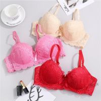 【Ready Stock】 ✽✵✾ C15 Women Lace Adjustable Bra Push Up Seamless Steel Ring Underwear Bras