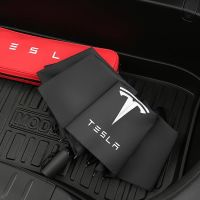 ร่มโลโก้รถร่มสามตอนแต่งรถ Tesla สำหรับร่มกันลมอัตโนมัติอุปกรณ์เสริม2022เทสลารุ่น3 X S Y