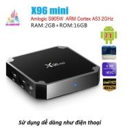 Tivi box giá rẽ Android tivi box X96 Mini Ram 2gb Rom 16GB ANROID 7.1.2 4K thumbnail