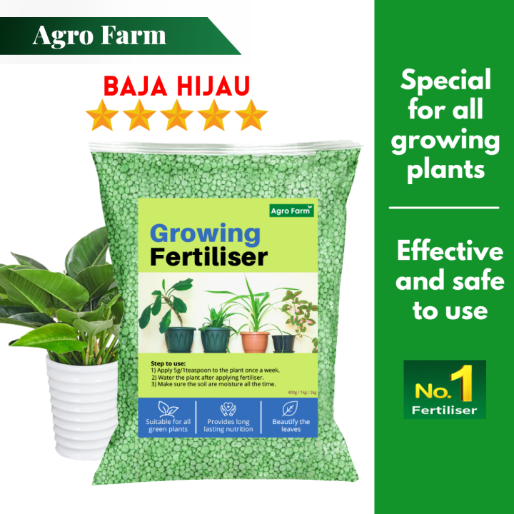 Agro Farm Growing Fertilizer / Fertilizers For Plants / Baja Pokok ...