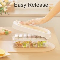 Ice Cube Tray with Scoop and Bin Ice Cube Molds for Freezer Easy Release and Save Space Ice Maker Ice Cream Moulds