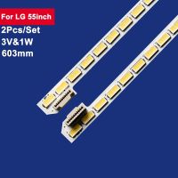 2Pcs 603mm For LG 55inch LED Backlight TV Strip 72Leds 3V&amp;1W 55 V14 ART5 TV REV0.3 6916L1724A Tv Bar 55UB8300-CG Electrical Circuitry Parts