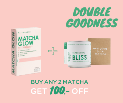 Bliss Matcha + Matcha Glow get 100.- off  (จับคู่ Bliss matcha + Matcha Glow รับส่วนลด 100.-)