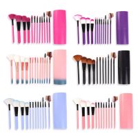 oodlife korea new ชุดแปรงแต่งหน้า brush set พร้อมกระบอกแปรง set 12 ชิ้น คละสี (มีเก็บเงินปลายทาง)