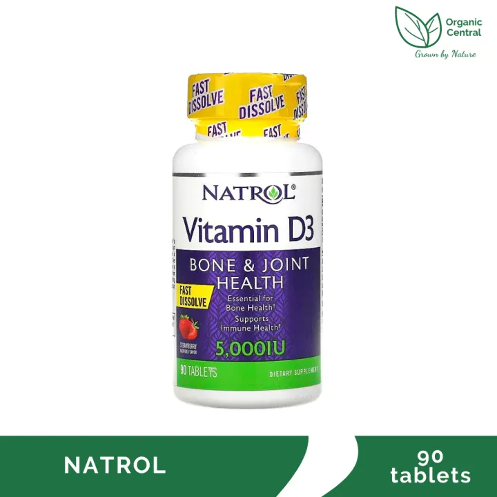 Natrol Vitamin D3 5000IU Fast Dissolve 90 Tablets Lazada PH
