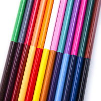 สองหัวดินสอสีตะกั่วสีคู่ดินสอสีสามเหลี่ยม12ชิ้น24ปากกาสีแกนสองสีและปลายแหลมสองด้าน CdgfGTFDSAA