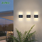 JeeYee 2 Chiếc Đèn LED Treo Tường Ngoài Trời Năng Lượng Mặt Trời Hiện Đại