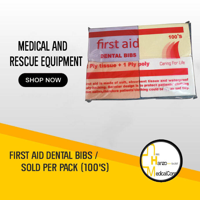 FIRST AID DENTAL BIBS / SOLD PER PACK (100'S) Lazada PH