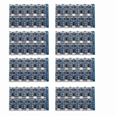 80Pcs 5V Mini USB 1A 18650 for TP4056 Lithium Battery Charging Board with Protection Charger Module