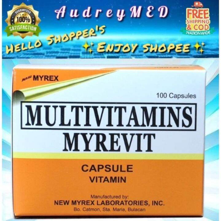 MYREVIT (Multivitamins) 100 Capsules Lazada PH