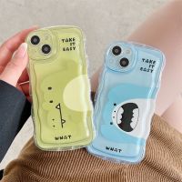 ฝาหลังเคสสำหรับ Apple iPhone รูปฉลามตลก14 13 11 12 Pro Max 14Plus 14PRO สูงสุดเคสด้านหลังแบบใสลายการ์ตูนน่ารัก