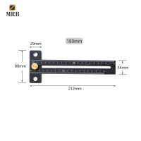 Woodworking Scribing Device Straight Guide Rule Measuring Tools 180mm/280mm Aluminium Alloy