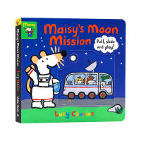 Maisys moon mission mouse Bobo moon mission push-pull cardboard mechanism Book Childrens early childhood enlightenment English parent-child interaction imported English original baby bedtime story book