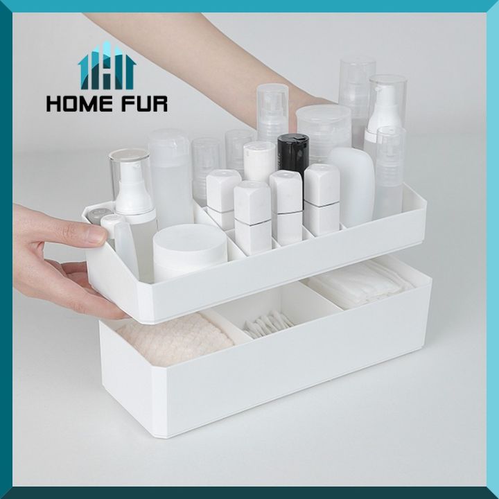 โปรโมชั่น-home-fur-กล่องเก็บของ2ชั้น-กล่องใส่ของอเนกประสงค์-สำหรับใส่ของจุกจิกหรือของใช้ชิ้นเล็ก-ๆ-ราคาถูก-กล่อง-เก็บ-ของ-กล่องเก็บของใส-กล่องเก็บของรถ-กล่องเก็บของ-camping