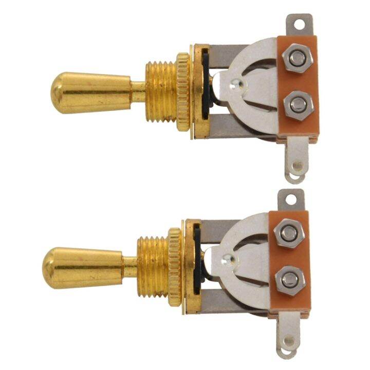 2X Gold Electric Guitar 3 Way Toggle Switch Pickup Selector Switch with