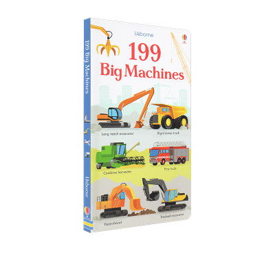 Original English Usborne 199 big machines 199 kinds of large machines hardcover childrens Enlightenment word learning picture book theme classification rich color Usborne