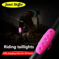 2023 NEW Bicycle Taillight USB Charging Tail Light Night Riding High Brightness Long Battery Life Safety Warning Bicycle Accessories