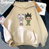 Gon Killua Hoodies Hunter X Hunter Women Pullovers Kawaii Clothing Aesthetic Cartoon Printing Harajuku Sweatshirt Couple Clothes Size Xxs-4Xl