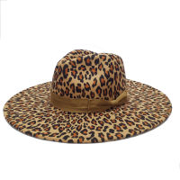 Bump Cap Fedora Leopard Fedoras Hat Felt Hats For Women And Men Wide Brim Leopard Fedoras Hat Jazz Cap шапка