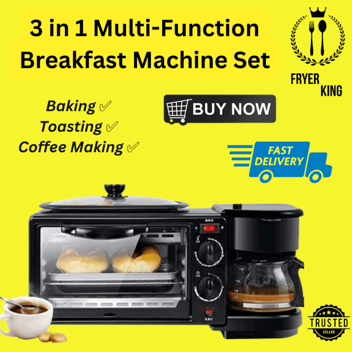 Multi-Function 3 IN 1 Breakfast Machine Oven Electric Breakfast Machine ...