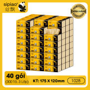 Thùng 40 gói giấy Sipiao nội địa 1028 bản đủ được cấu tạo với 3 lớp thấm