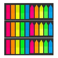 200 sheets Color Stickers Transparent Fluorescent Tabs Flags Note Stationery Children Gifts School Office Supplies