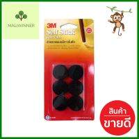 สักหลาดแบบกลม 3M 28x28 มม. สีดำ 12 ชิ้นROUND FELT PAD 3M 28X28MM BLACK 12EA **ด่วน สินค้าเหลือไม่เยอะ**