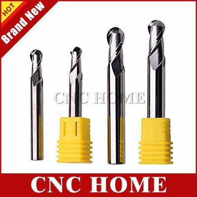 1pc HRC55 อลูมิเนียม End Mill ทังสเตนคาร์ไบด์รัศมีมิลลิ่งคัตเตอร์ R0.5 ถึง R10 Ball Nose Endmill Tools สําหรับอลูมิเนียมทองแดง