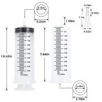 ✇ Multifunction Large Capacity Plastic Injector Nutrient Syringe Measuring For Pet Feeding With Tube Reusable Pump Measuring Tool