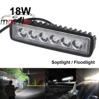 MovFlax 1550LM ไฟ LED ขนาด6นิ้ว18W 6X3W เป็นไฟสำหรับทำงาน/โคมไฟฟลัดไลท์/ไฟสปอร์ตไลท์สำหรับพายเรือ/ตกปลา