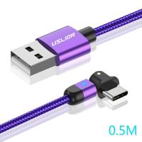 1 ~ 10ชิ้นสายชาร์จเร็ว180 ° สายข้อมูลเคเบิลชาร์จสาย Usb การส่งผ่านข้อมูล