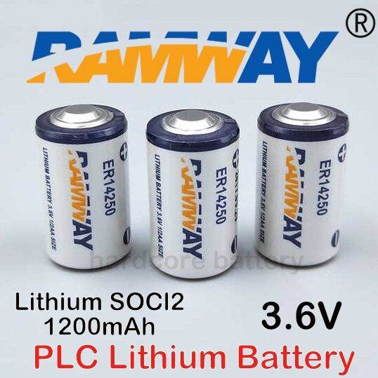 RAMWAY ER14250 1/2AA 3.6V 1200mAh 14250 PLC control system Lithium Li