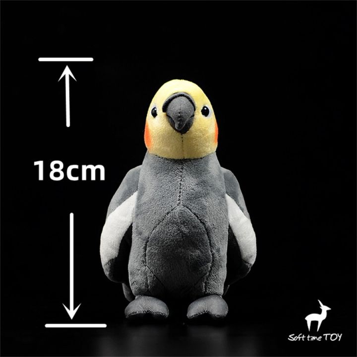 ตุ๊กตานกพลัสเช่บูกีชุดเครื่องมือ-cockatiel-parrot-นกของเล่นตุ๊กตาเหมือนจริงตุ๊กตาสัตว์จำลองของเล่น-kawai