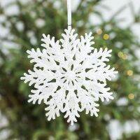 Gangheng Christmas decorations white snowflake pendant three-dimensional Christmas tree decoration snow scene arrangement small pendant