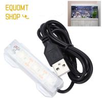 EQUOMT สำหรับตู้ปลาโคมไฟสีสันสำหรับตู้ปลาตู้ต้นไม้ LED อุปกรณ์สำหรับตู้ปลาพืชน้ำพิพิธภัณฑ์สัตว์น้ำแสงโคมไฟไฟตู้ปลา