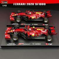 Bburago F1 1:43เฟอร์รารี2020ฝุ่นอะคริลิคสูตร SF1000รถจำลองของสะสมของขวัญโมเดลดายแคสติ้ง